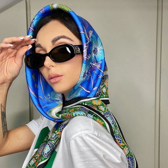 New- 💯 Original Gucci Grey Oval Ladies Sunglasses GG0517S 001 - Picture 3 of 15